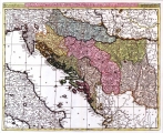 VALCK, GERARD: MAP OF DALMATIA, SLAVONIA; CROATIA, BOSNIA, SERBIA AND ISTRIA